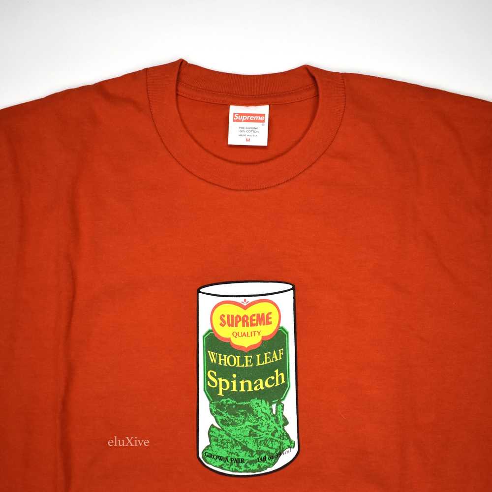 Supreme SS15 Spinach Logo T-Shirt Red DS - image 2