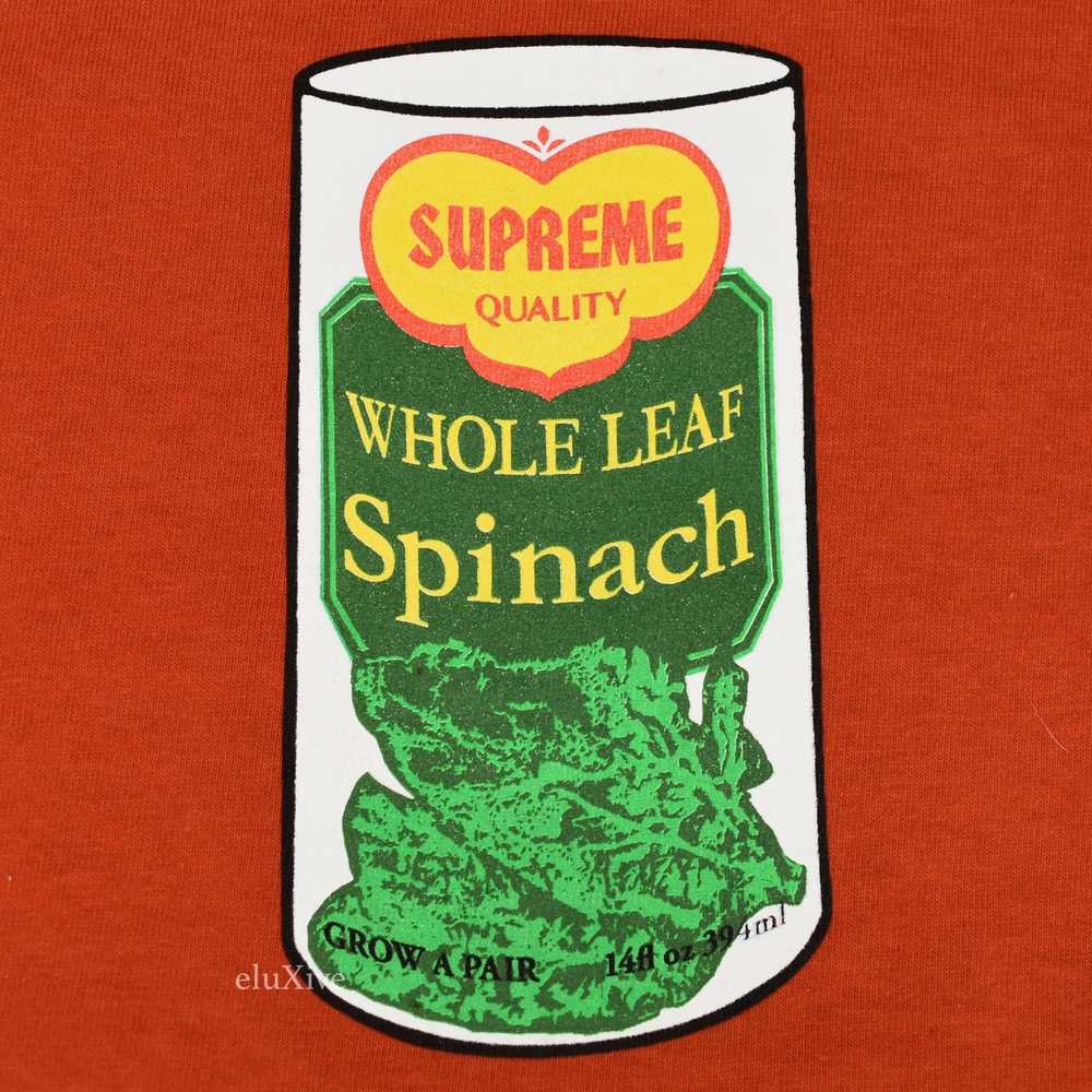 Supreme SS15 Spinach Logo T-Shirt Red DS - image 3