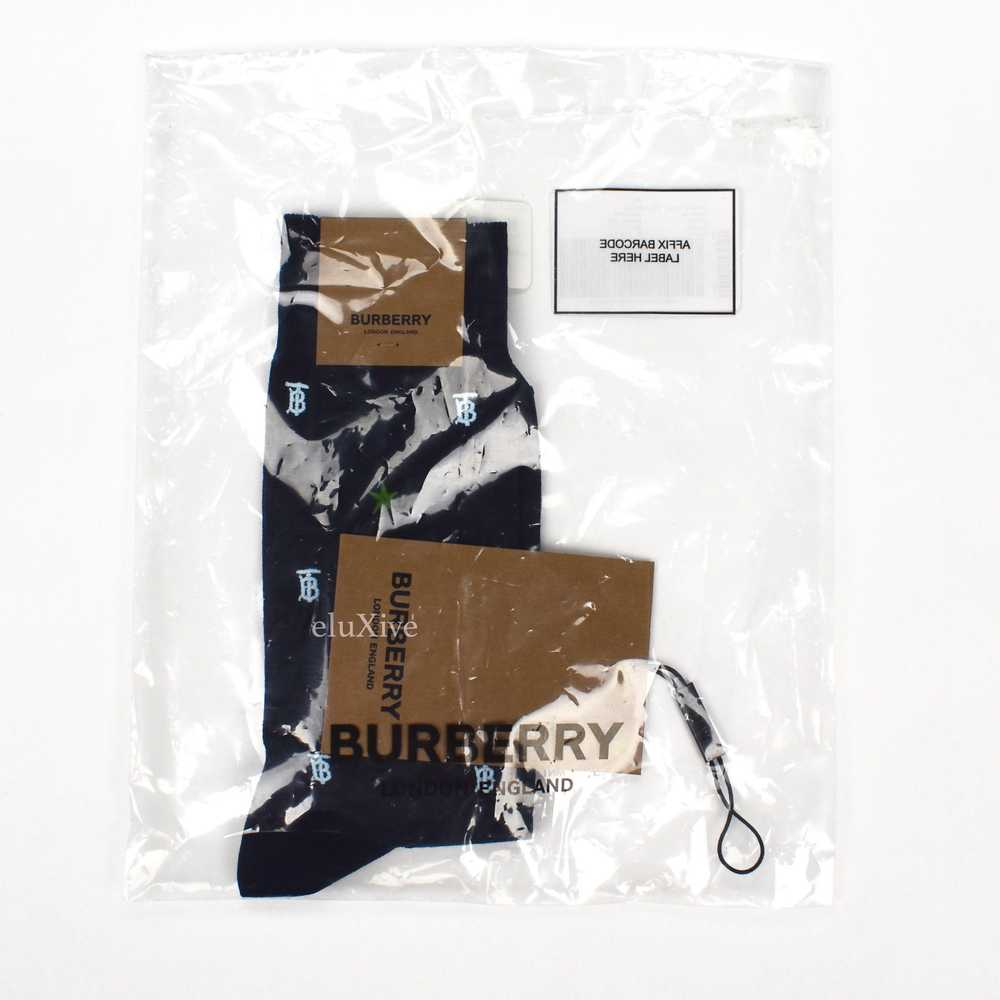 Burberry TB Monogram Logo Star Embroidered Socks … - image 2