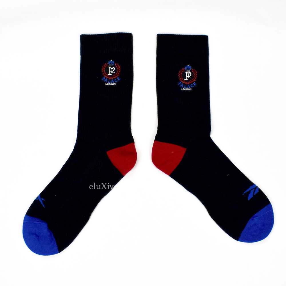 Palace Reebok Wreath Logo Socks (Black) - image 7