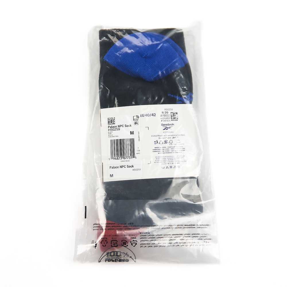 Palace Reebok Wreath Logo Socks (Black) - image 9