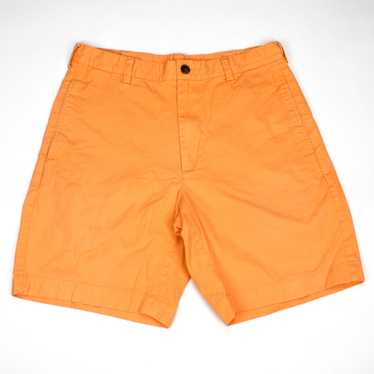 Brooks Brothers Orange Cotton Twill Chino Shorts