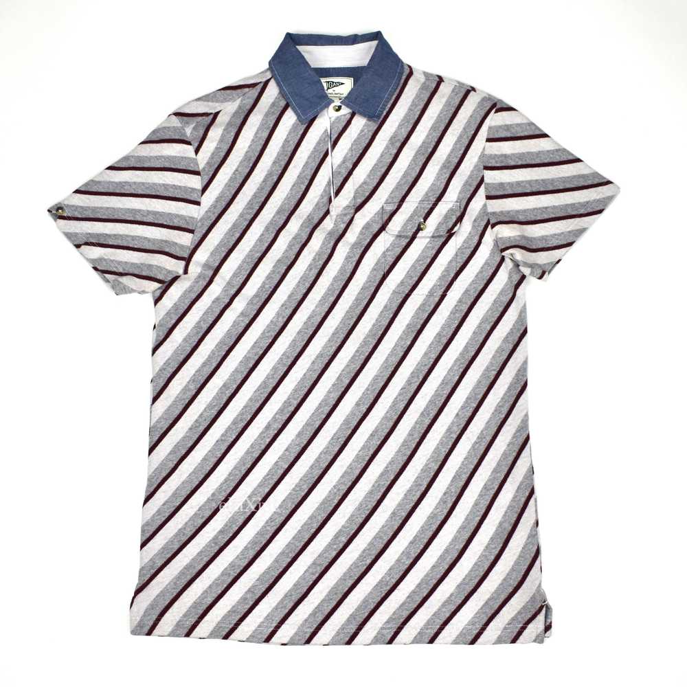 GANT Michael Bastian Diagonal Stripe Rugby Polo S… - image 1