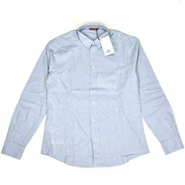 Barena Blue Striped Cotton Wool Button Down Shirt… - image 1