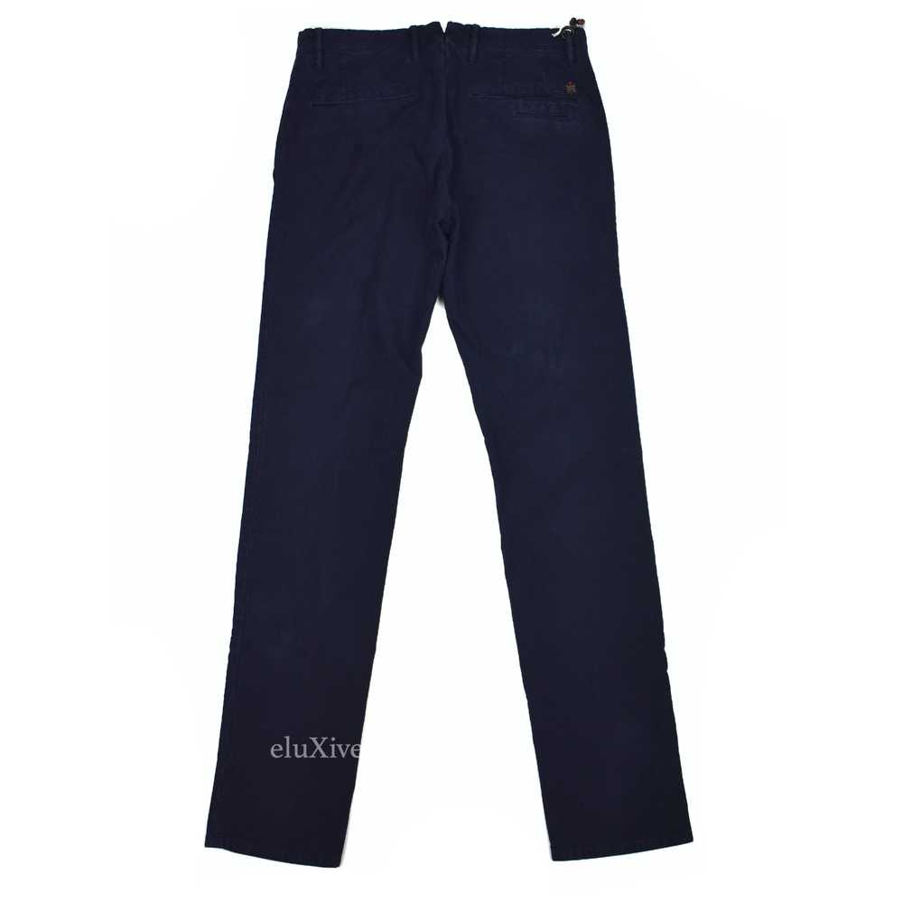 Incotex Navy Blue Washed Twill Pants NWT - image 2