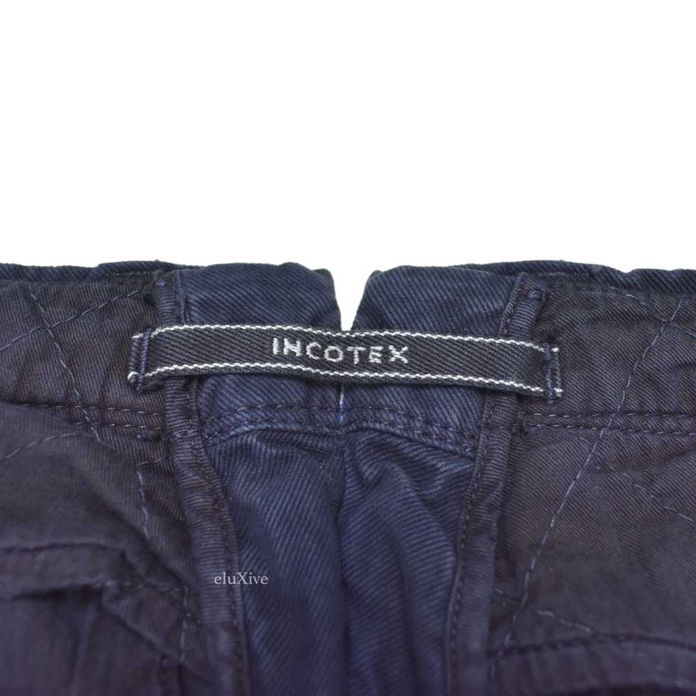 Incotex Navy Blue Washed Twill Pants NWT - image 5