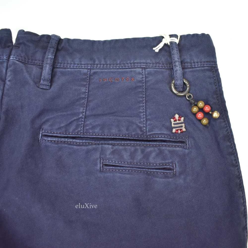 Incotex Navy Blue Washed Twill Pants NWT - image 9