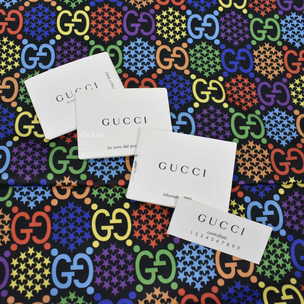 Gucci Psychedelic Rainbow GG Logo Document Holder… - image 11