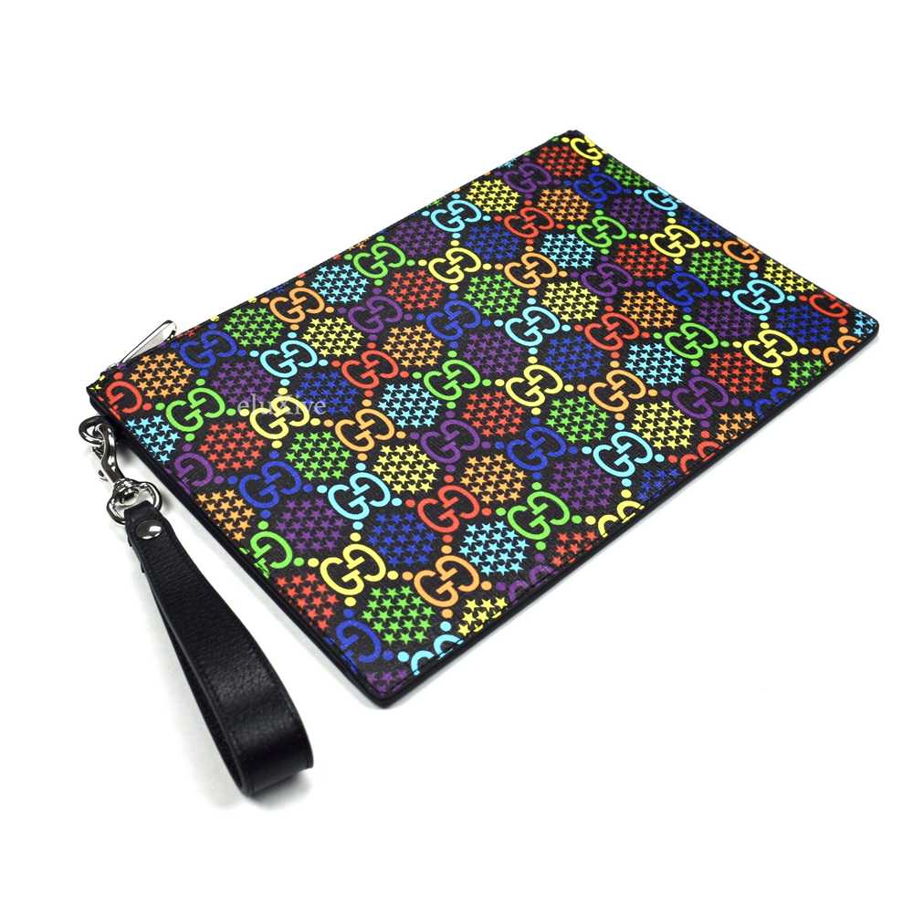 Gucci Psychedelic Rainbow GG Logo Document Holder… - image 4