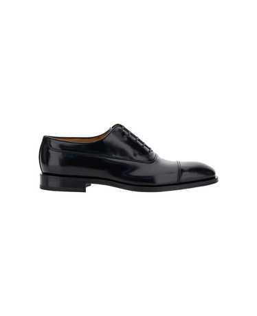 FERRAGAMO Black Oxford Lace-up With Toe Cap Detai… - image 1