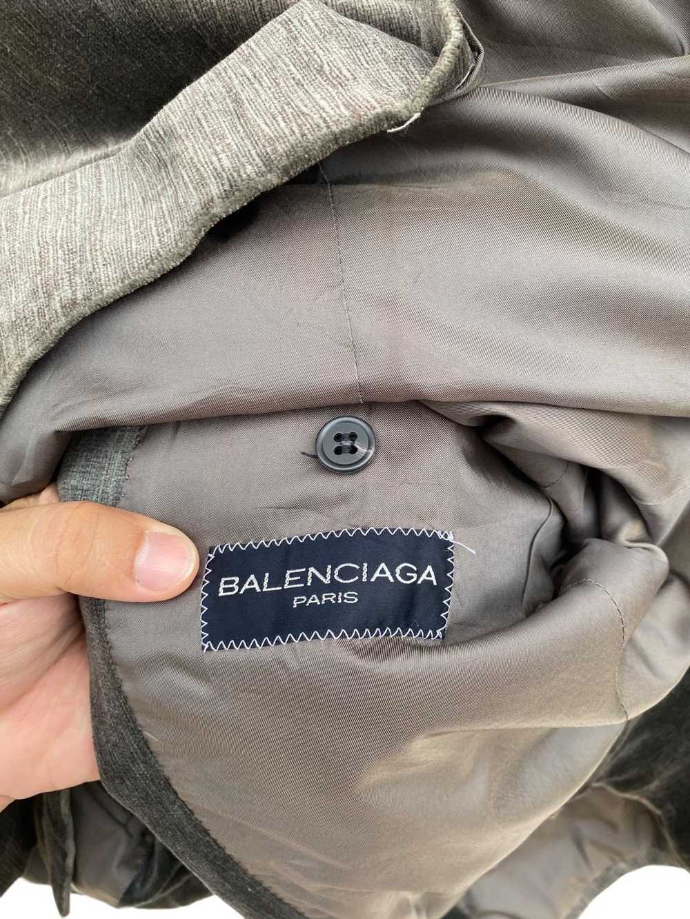 Steals!! Vintage Balenciaga Curduroy Blazer Jacket - image 6