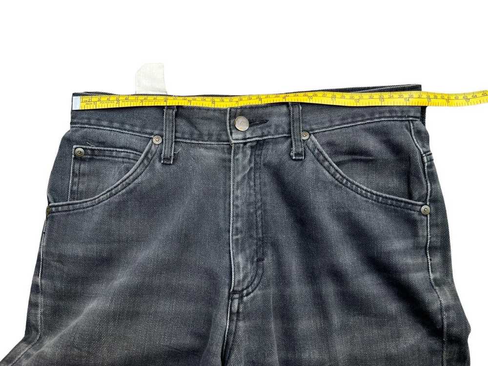 Retro Lee Rider Japan Black Flare Denim Jeans 29x… - image 10