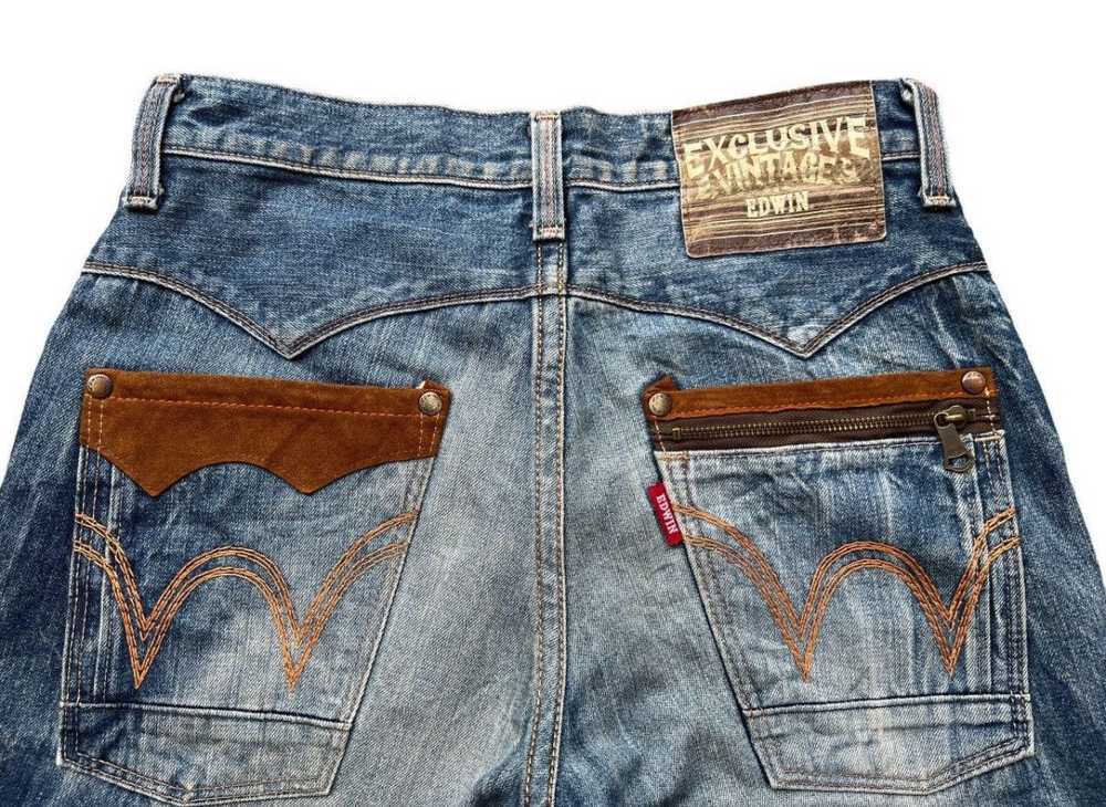 Vintage Edwin Japan Faded Distressed Denim Jeans … - image 10