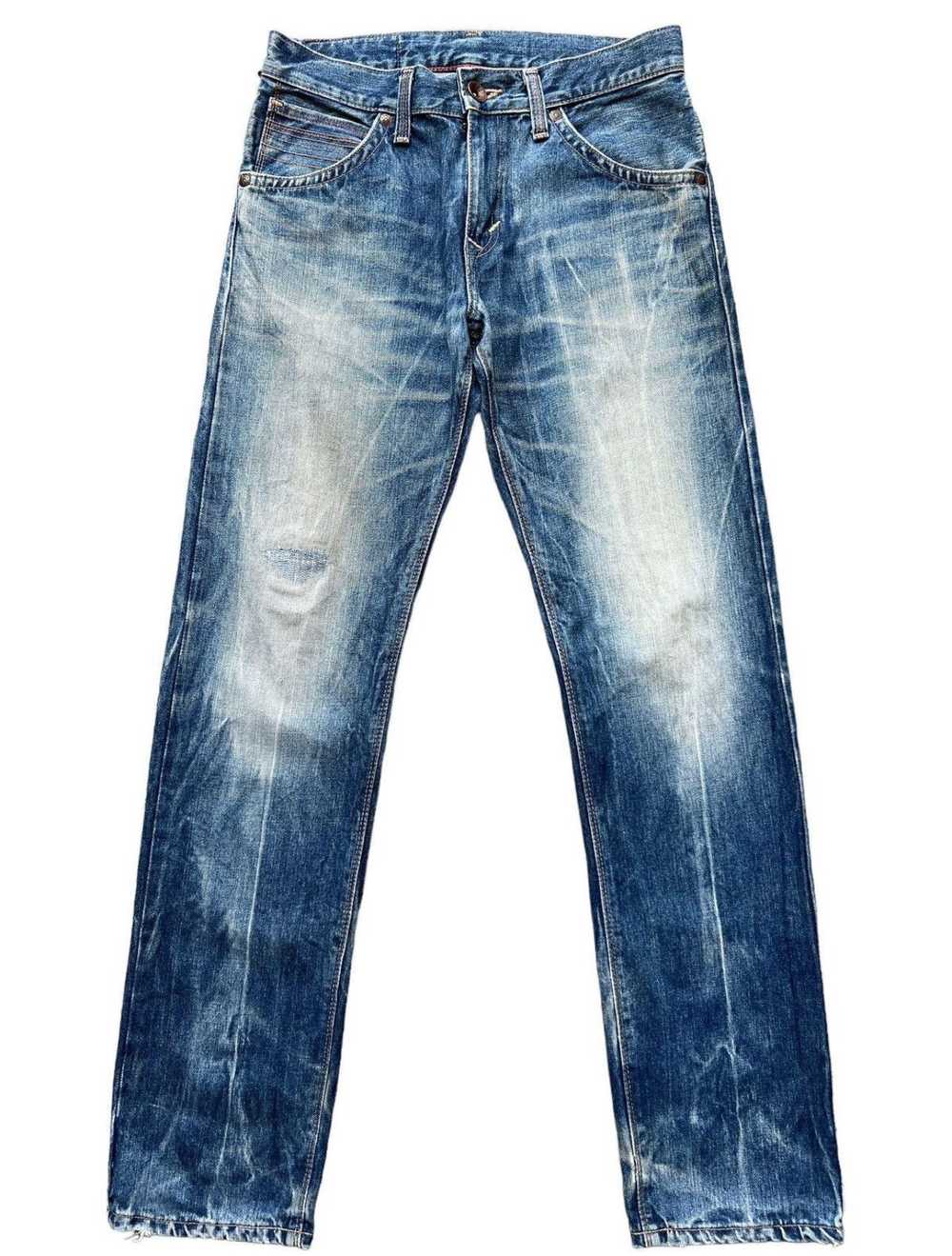 Vintage Edwin Japan Faded Distressed Denim Jeans … - image 2