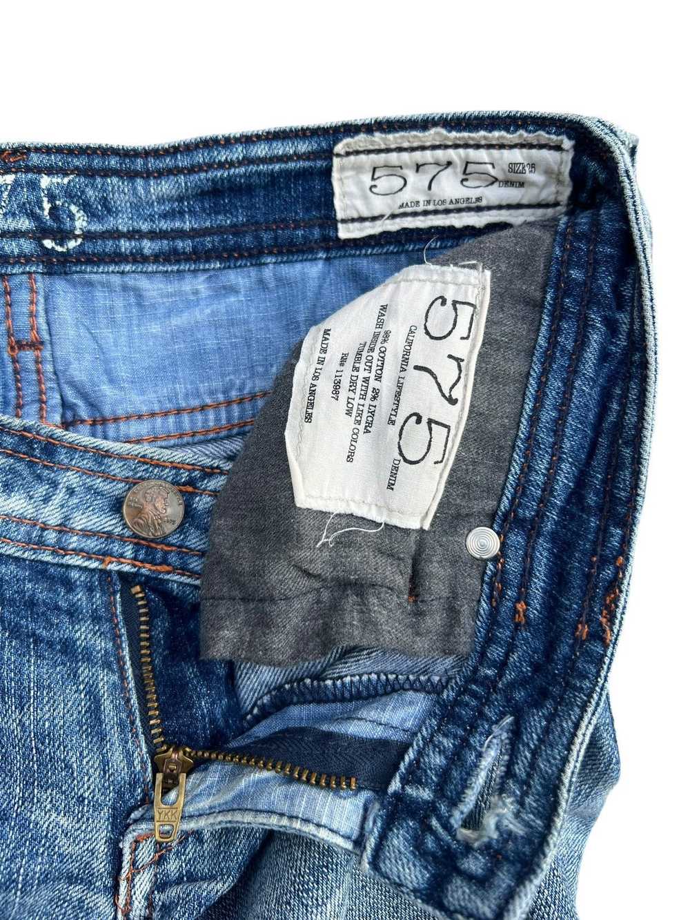 Distressed Denim - 575 Denim Distressed Patch Thr… - image 9