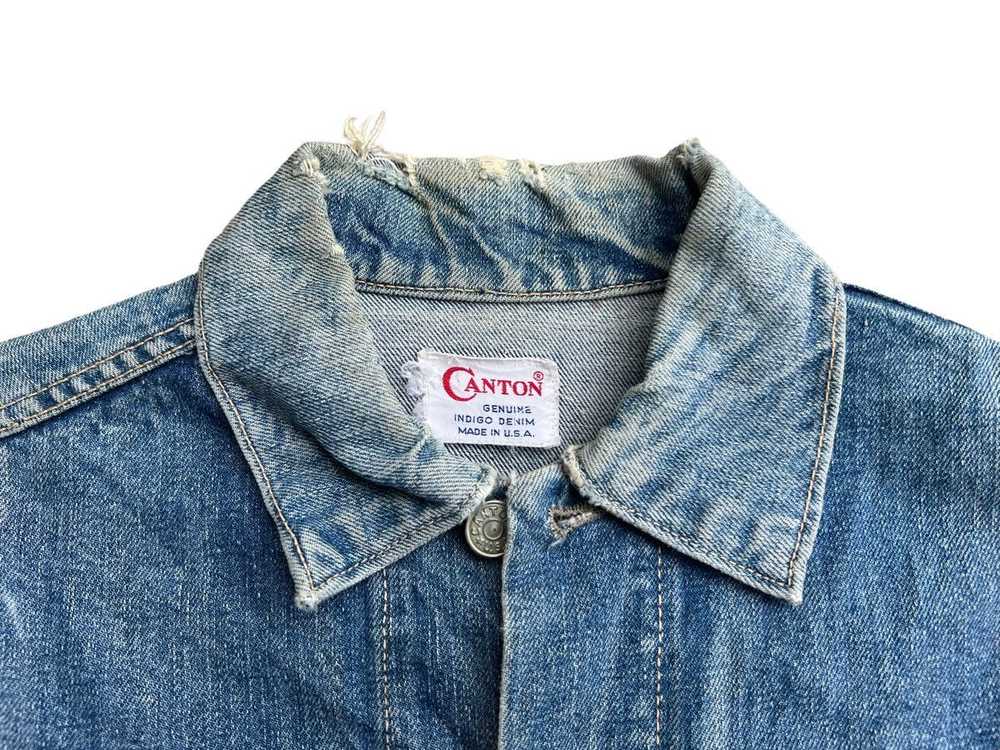 Archival Clothing - Vintage 70s Canton Denim Jack… - image 8