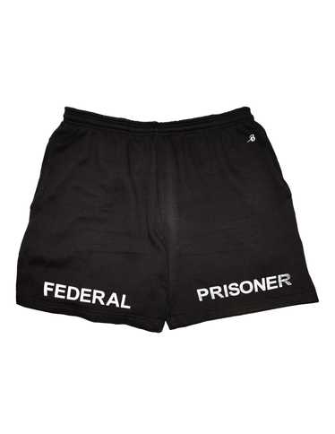 Federal Prisoner Distressed Print Shorts