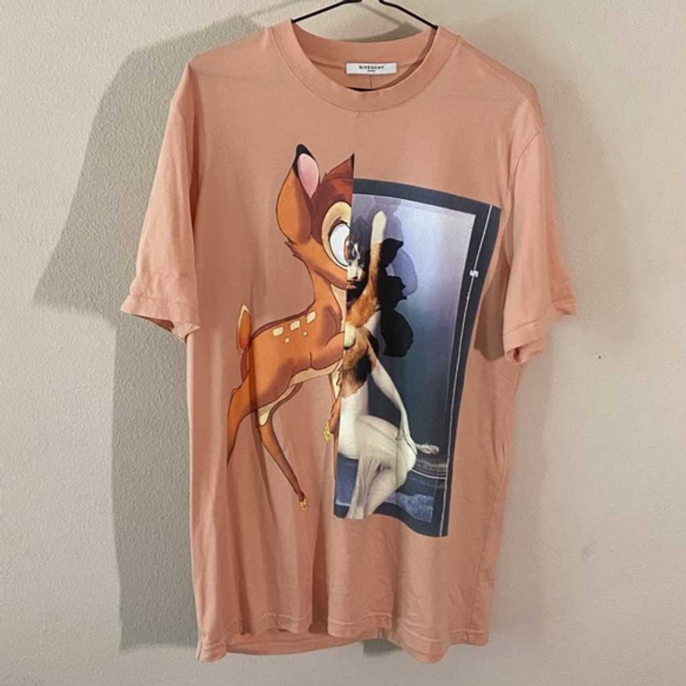 Givenchy Peach Bambi Print Tee - image 1