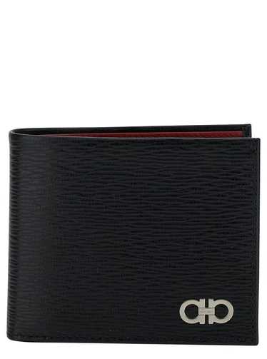 REVIVAL GANCINI BLACK WALLET IN TEXTURED LEATHER M