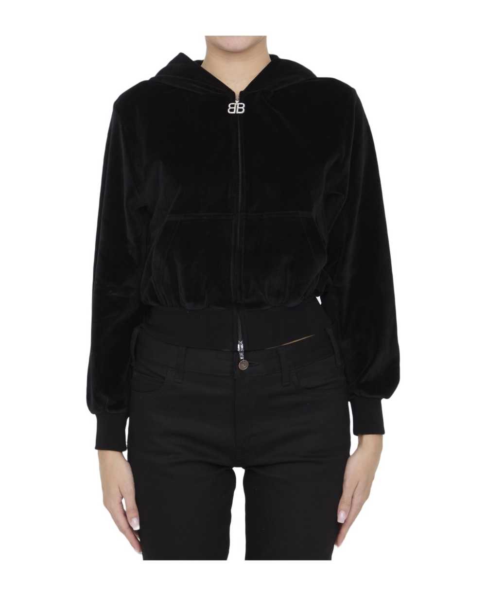 BALENCIAGA Shrunk Zip-up Hoodie - image 1