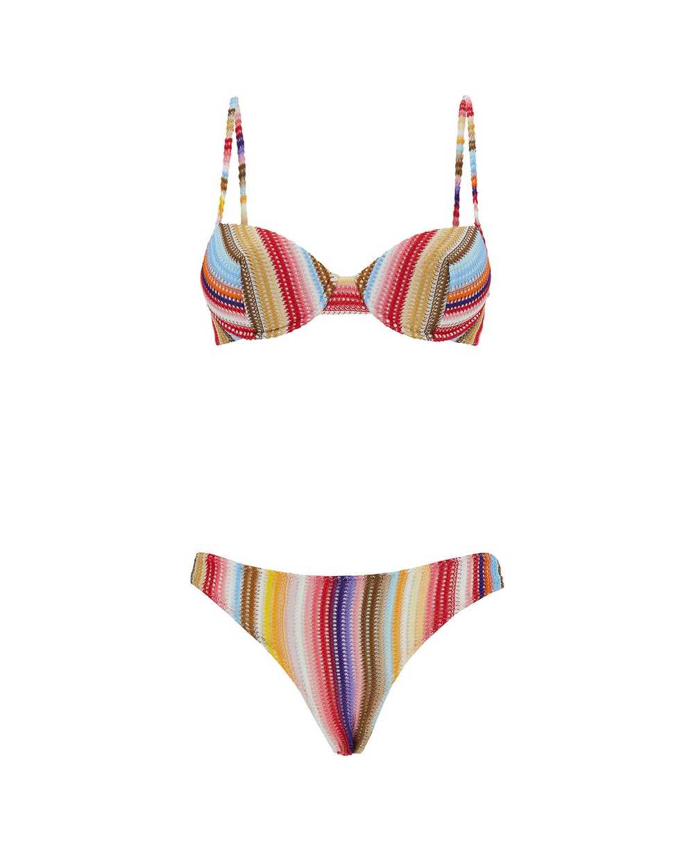 Missoni Multicolor Bikini With Stripe Motif In Vi… - image 1