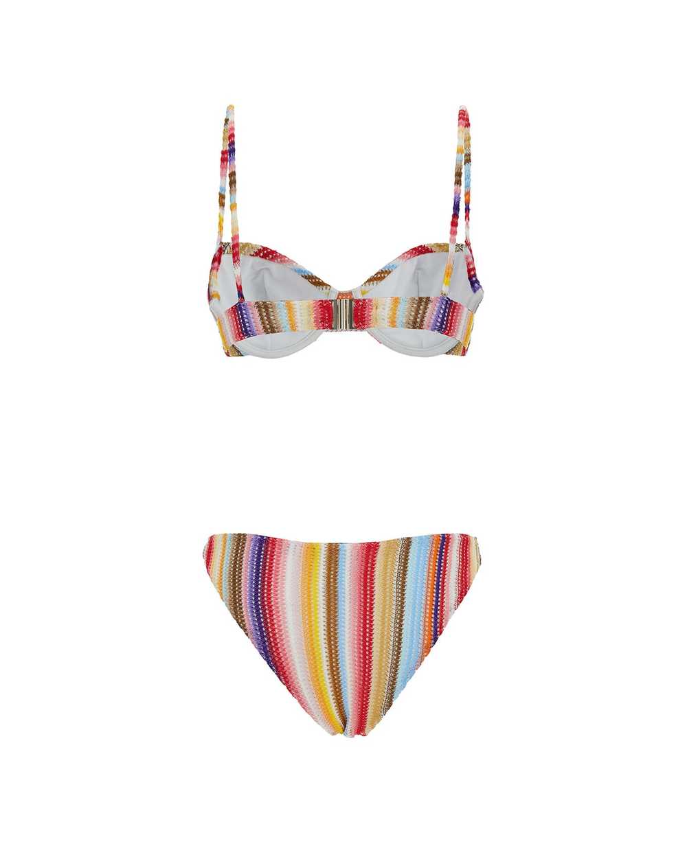 Missoni Multicolor Bikini With Stripe Motif In Vi… - image 2