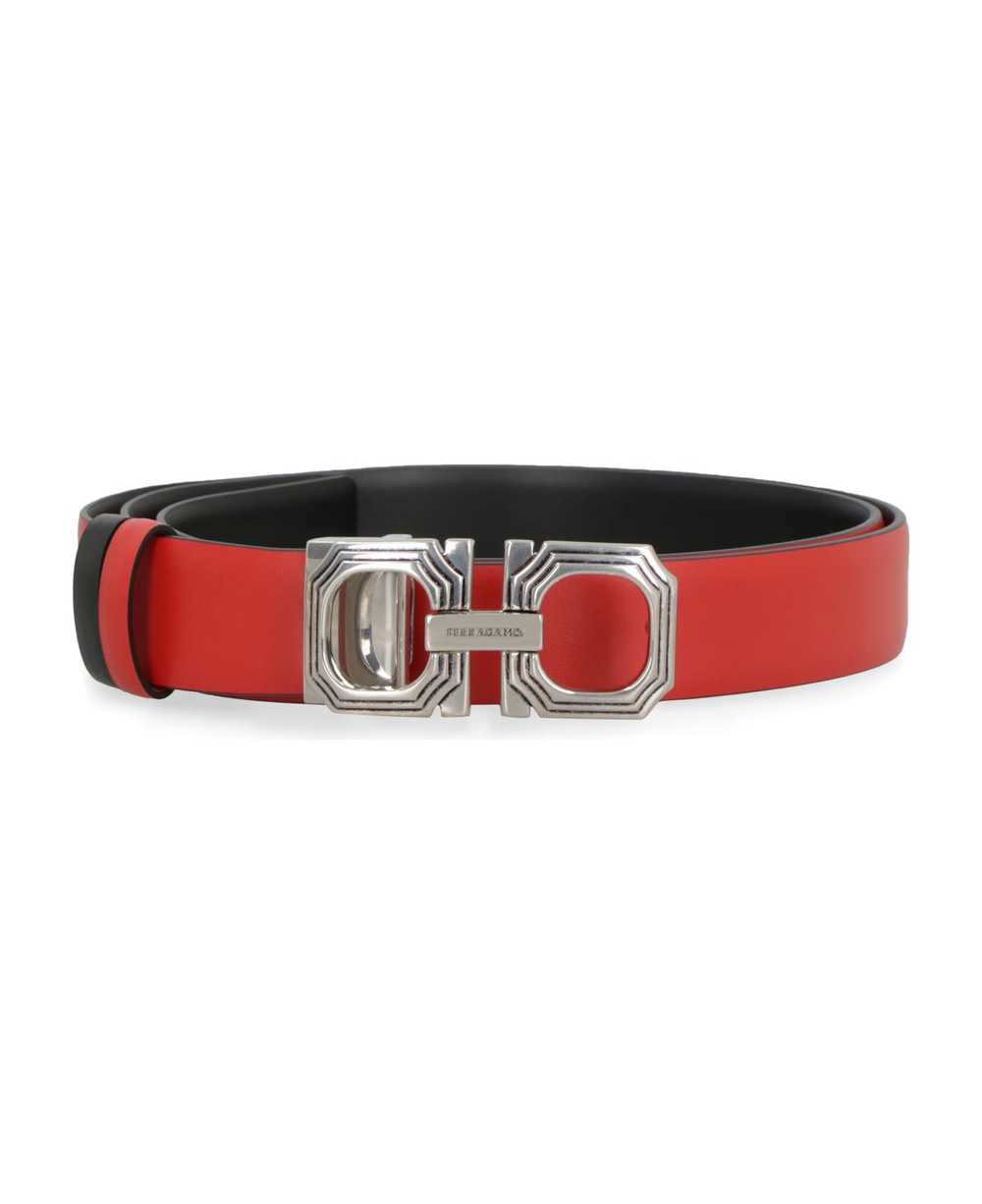 FERRAGAMO Gancini Reversible Leather Belt - image 1