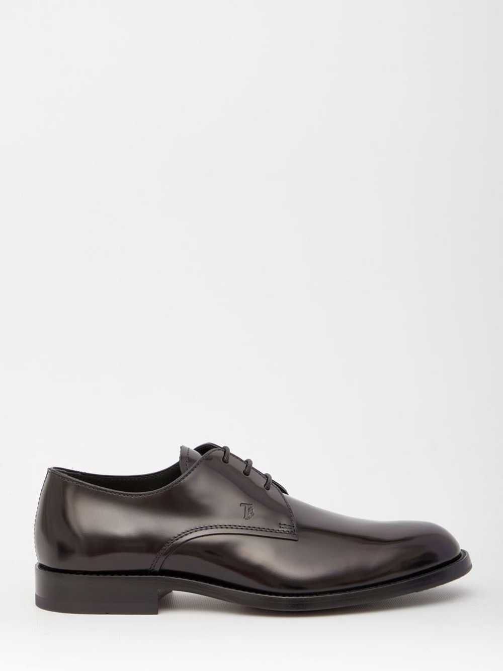 TOD'S LEATHER DERBY SHOES - image 1