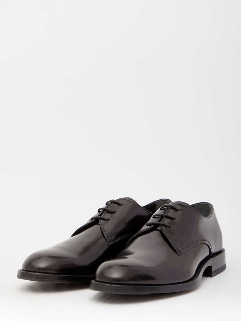 TOD'S LEATHER DERBY SHOES - image 2