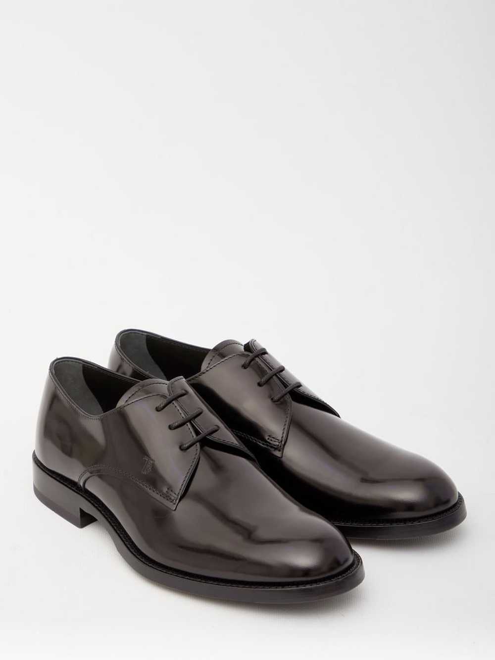 TOD'S LEATHER DERBY SHOES - image 5