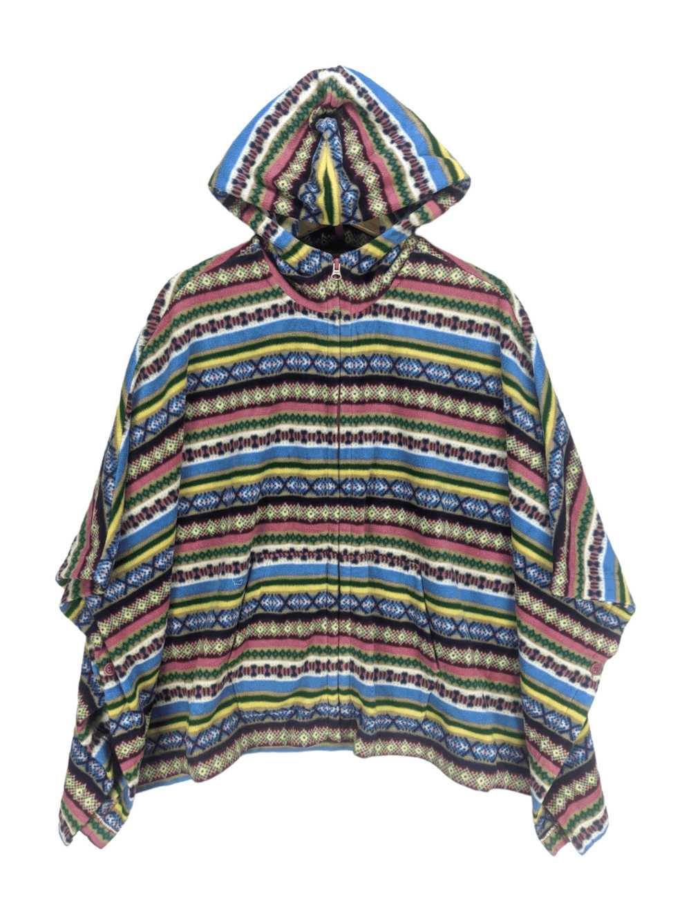 Steals🔥Uniqlo Poncho Hooded Navajo Patterned - image 1