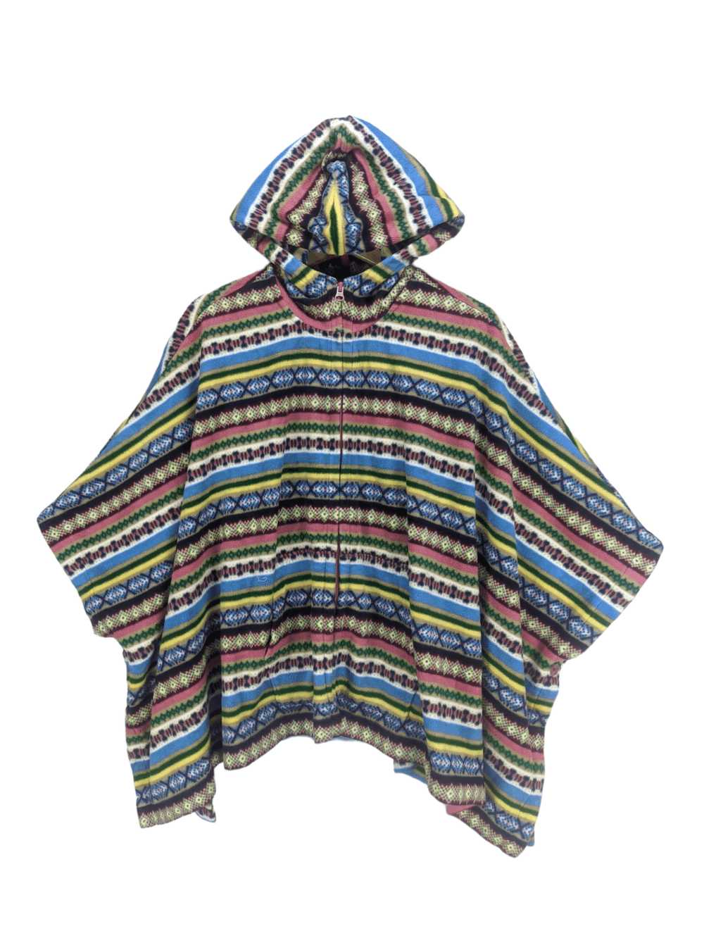 Steals🔥Uniqlo Poncho Hooded Navajo Patterned - image 7