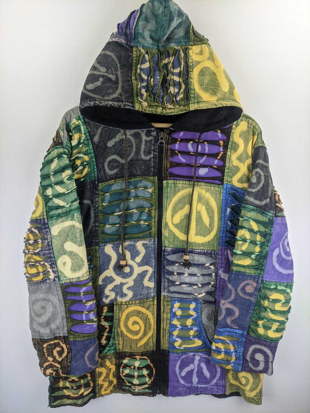 Steals🔥Vintage Jacket Patchwork Distressed Multi… - image 6