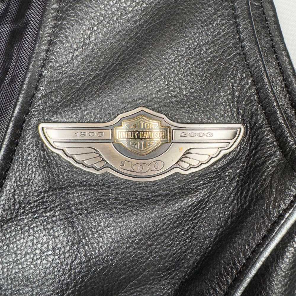 Harley Davidson Vintage HarleyDavidson Leather 10… - image 3