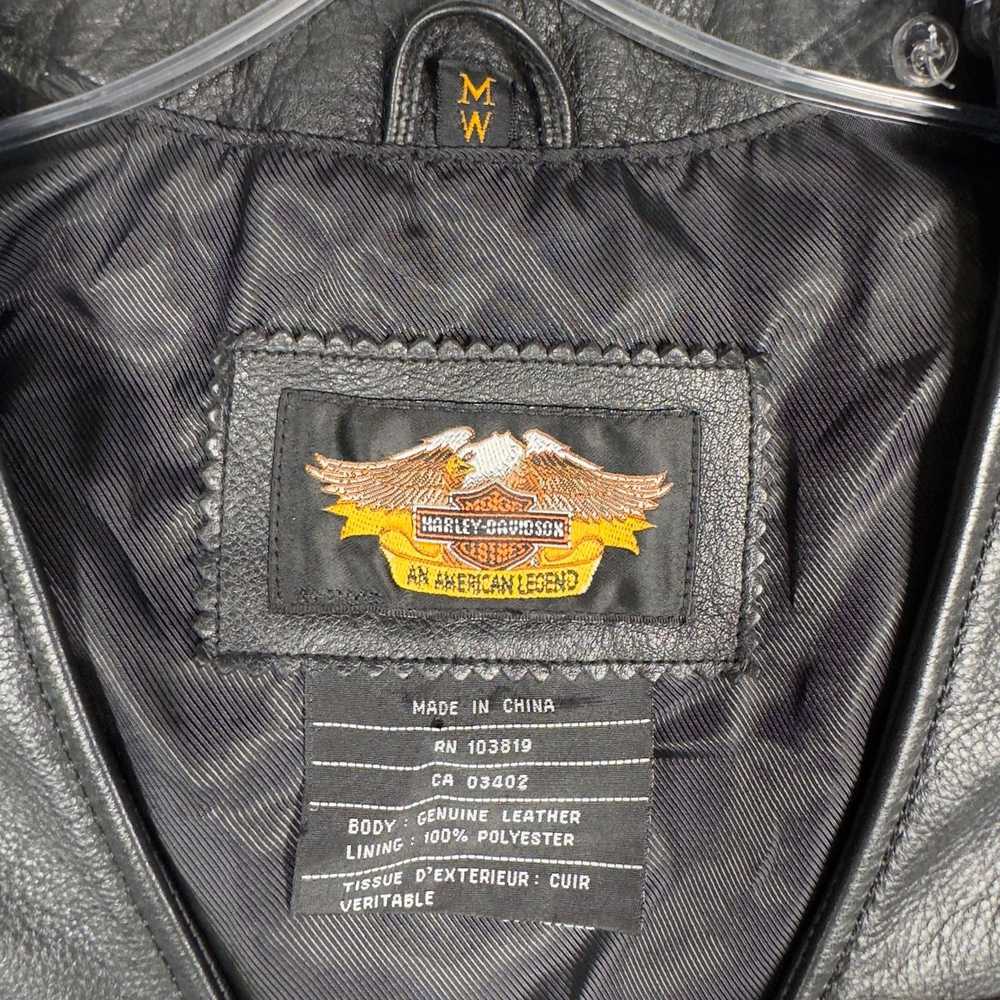 Harley Davidson Vintage HarleyDavidson Leather 10… - image 4