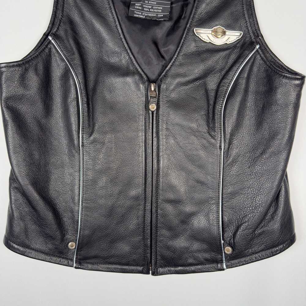 Harley Davidson Vintage HarleyDavidson Leather 10… - image 5