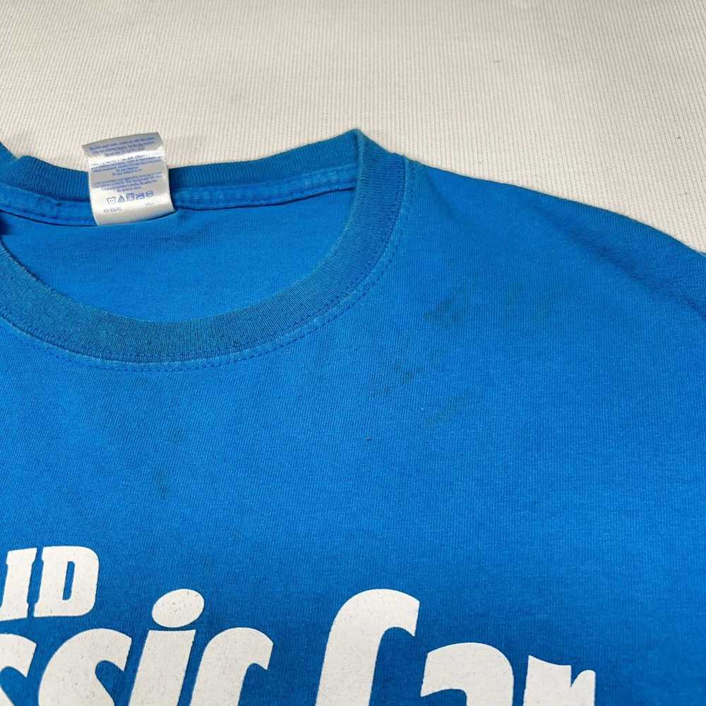 Gildan × Streetwear × Vintage Car Tee Shirt Blue … - image 6