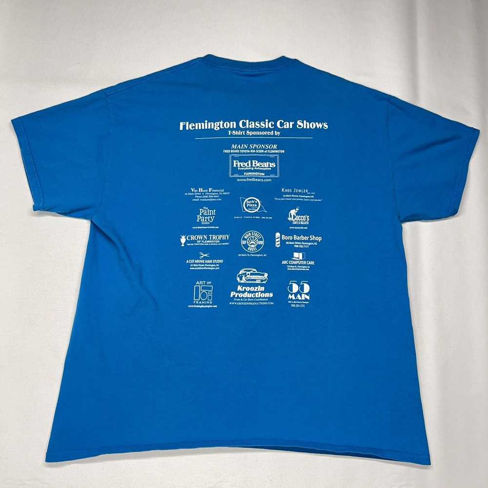 Gildan × Streetwear × Vintage Car Tee Shirt Blue … - image 9