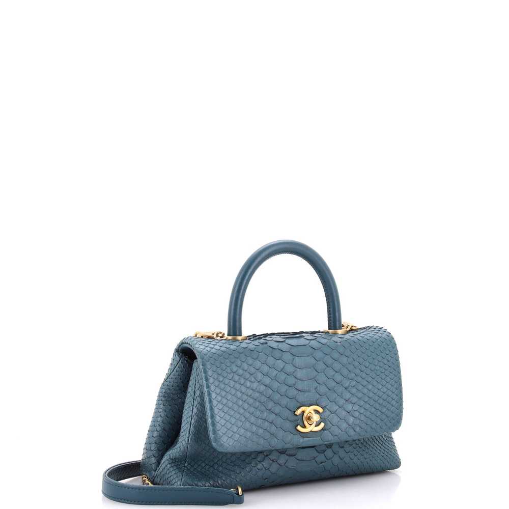 CHANEL Coco Top Handle Bag Python Mini - image 2