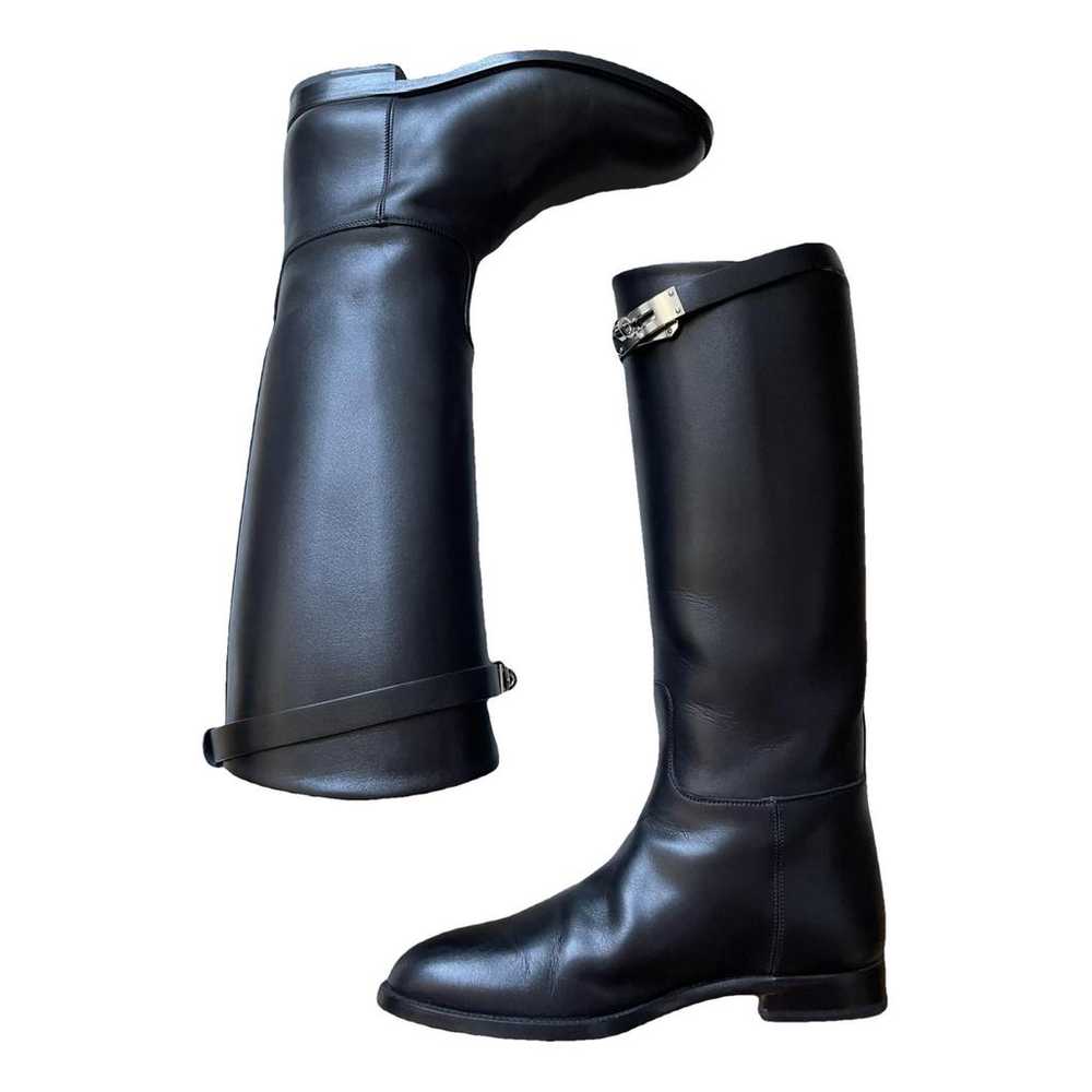 Hermès Jumping leather riding boots - image 1