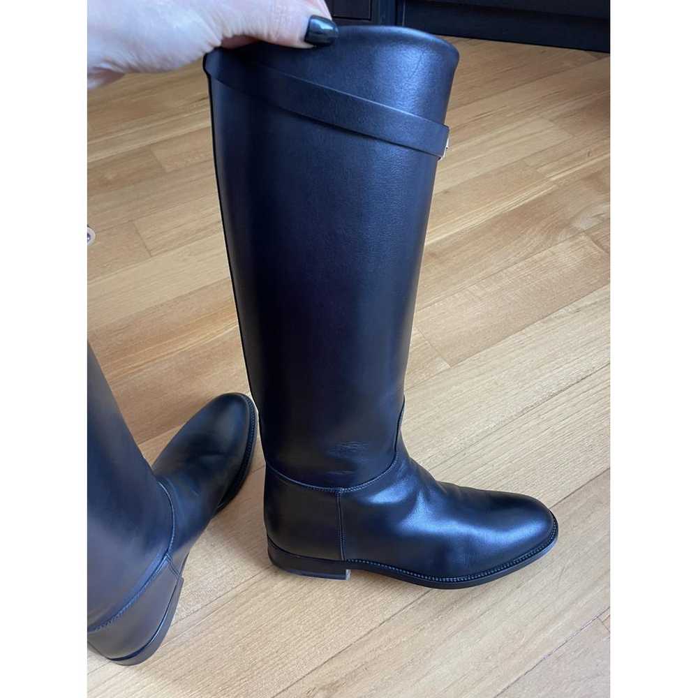 Hermès Jumping leather riding boots - image 8