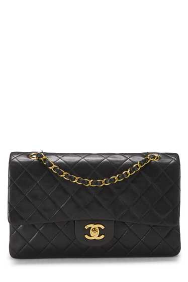 Black Quilted Lambskin Classic Double Flap Medium… - image 1