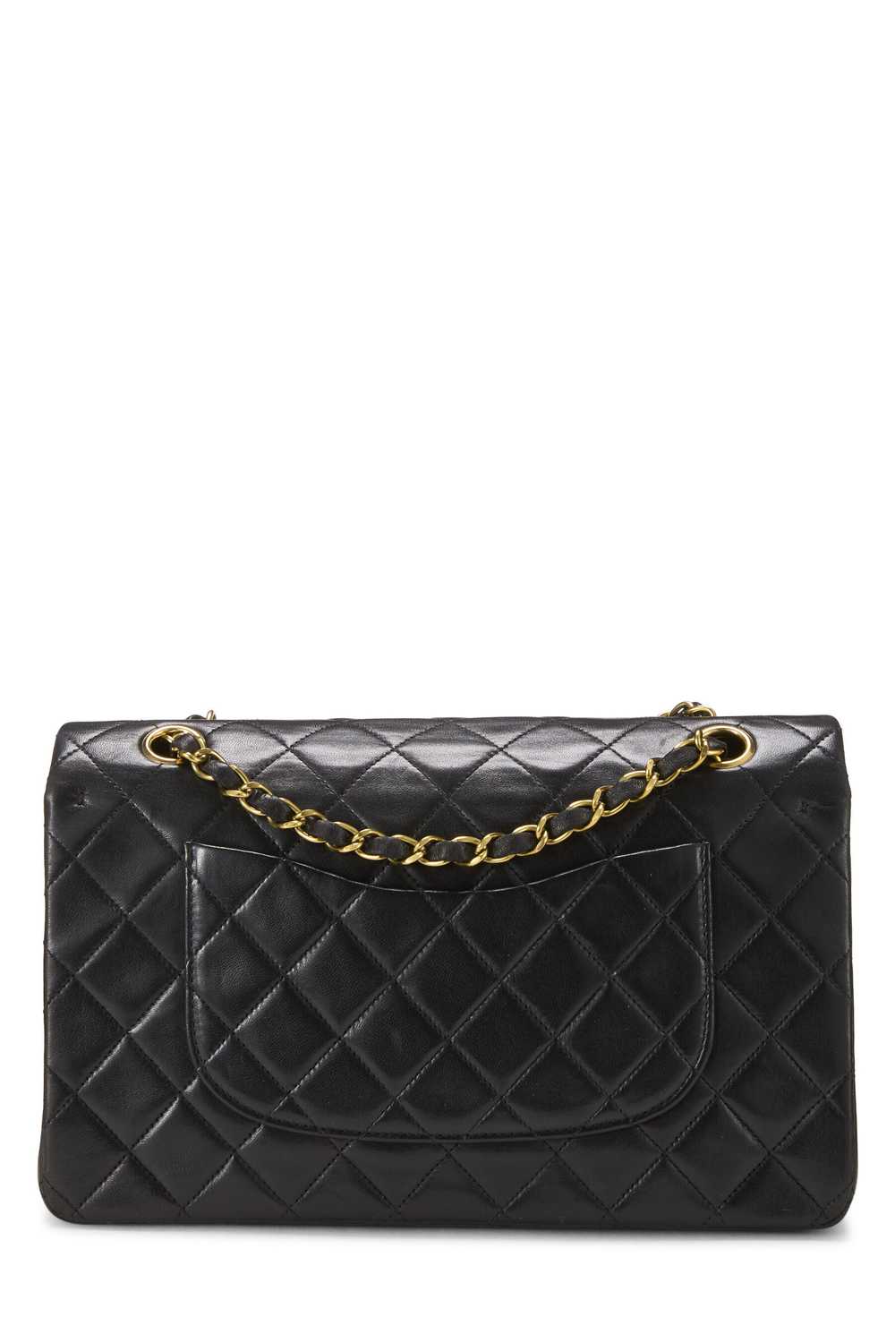 Black Quilted Lambskin Classic Double Flap Medium… - image 4