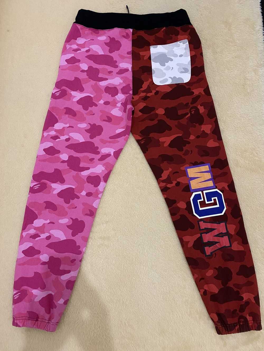 Bape Crazy Camo Shark Sweat Pants - image 2