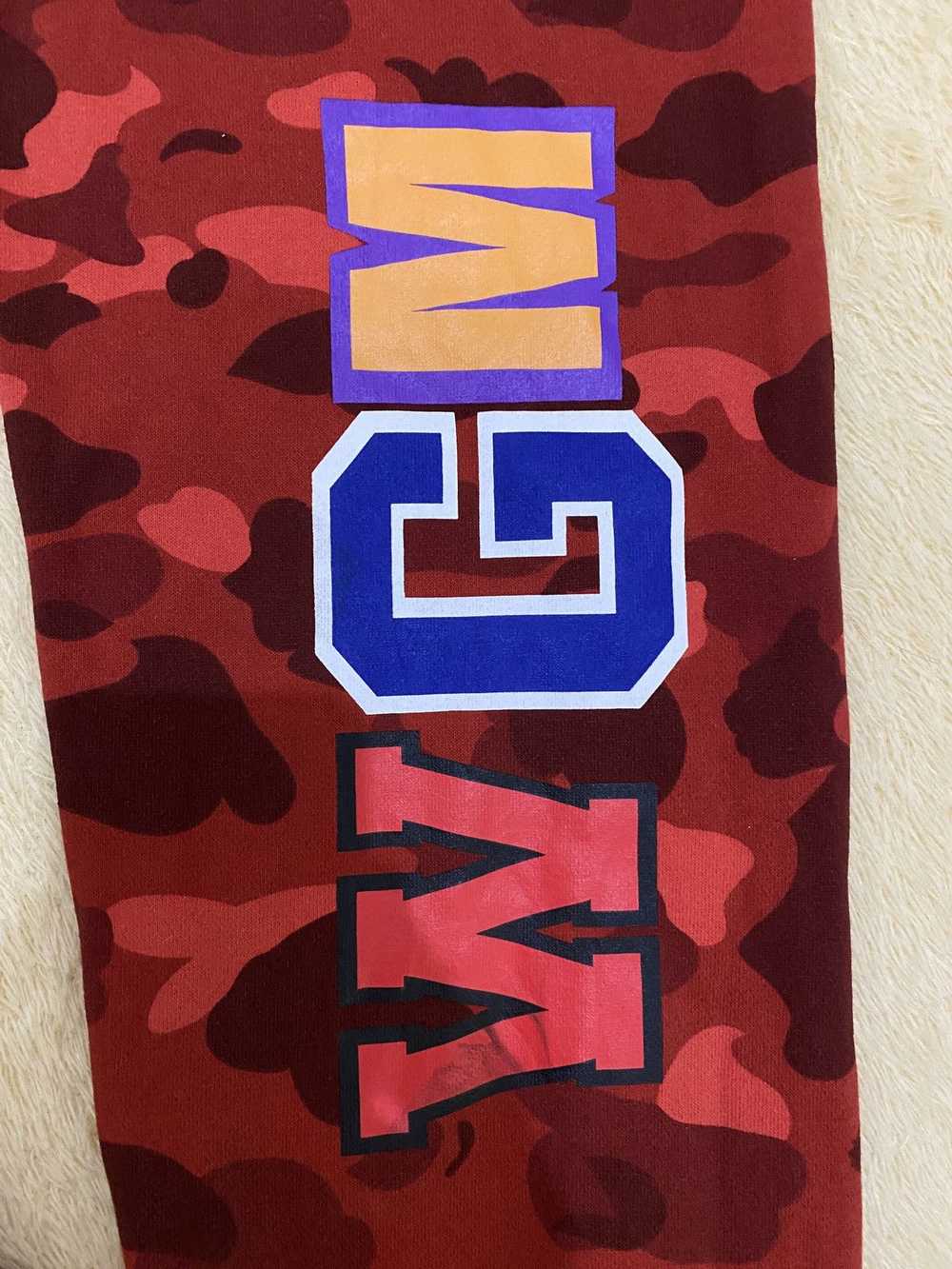 Bape Crazy Camo Shark Sweat Pants - image 6