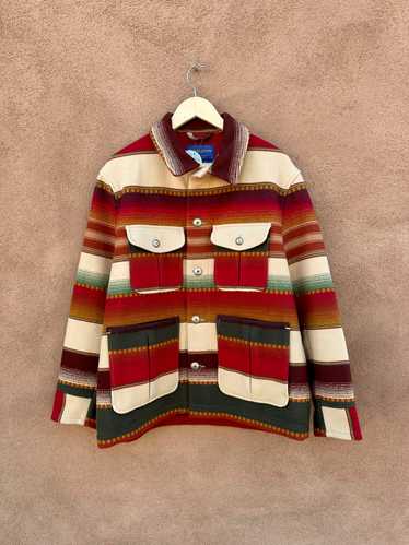 Rare Pendleton Santa Fe Stripe Men's Wool Jacket -