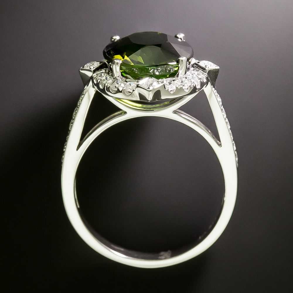 Art Deco-Style Tourmaline and Diamond Ring - image 3