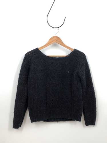 CYNTHIA ROWLEY WOMEN'S SWEATER-NAVY/SPARKLE-SZ MED