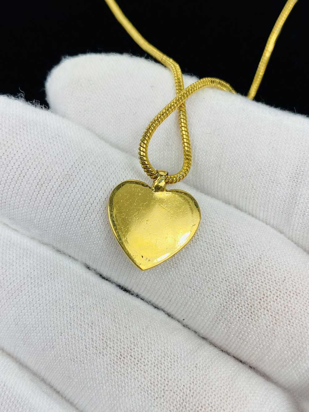 Dior Dior heart logo necklace - image 3