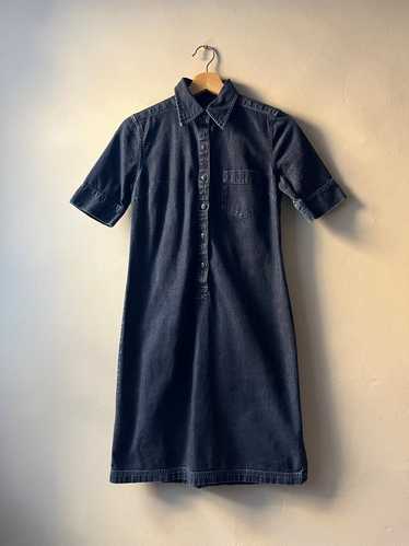 Eddie Bauer Dark Wash Denim Shirtdress (XS) | Used